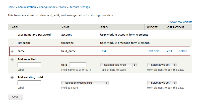 Drupal 7 User Profile